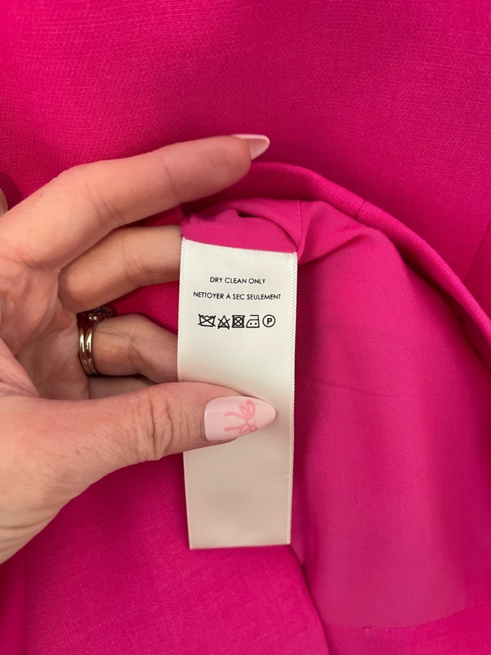 Anthropologie Hot Pink Double-Breasted Blazer - Picture 7 of 8